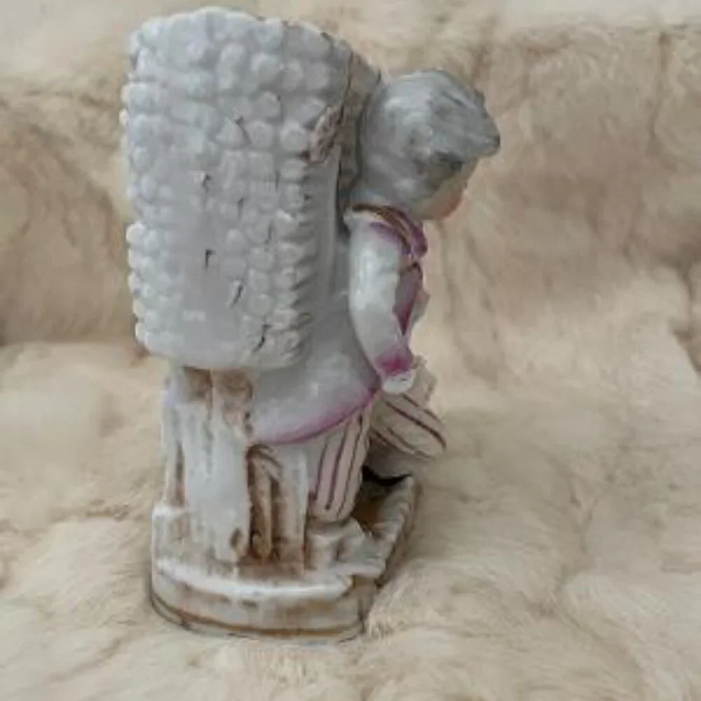 Vintage Wales Made in Japan Colonial Boy with Birds Ceramic Vase - Picture 3 of 9